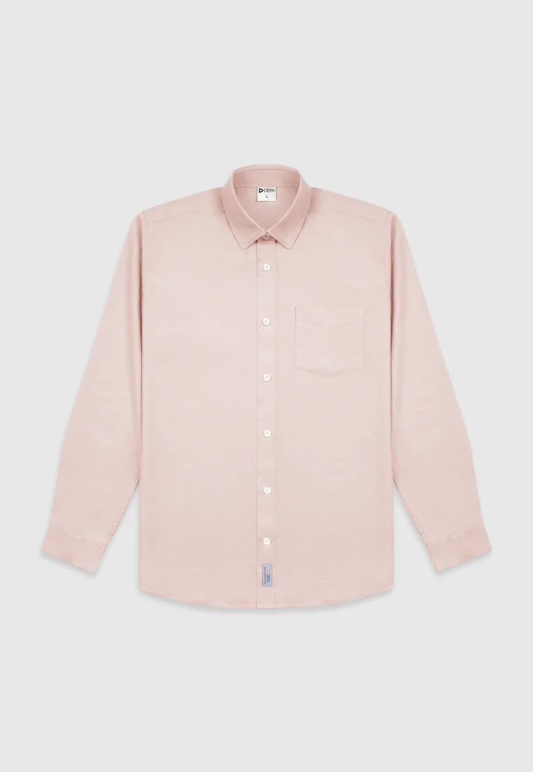Regular Fit Oyster Pink Oxford Cotton Shirt