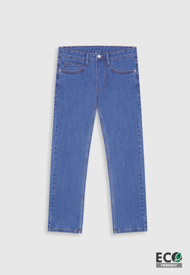 Straight Fit Blue Jeans 140