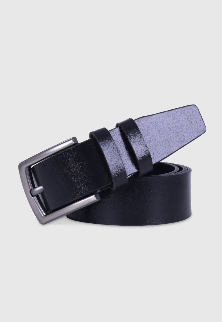 DEEN Black Premium Leather Belt