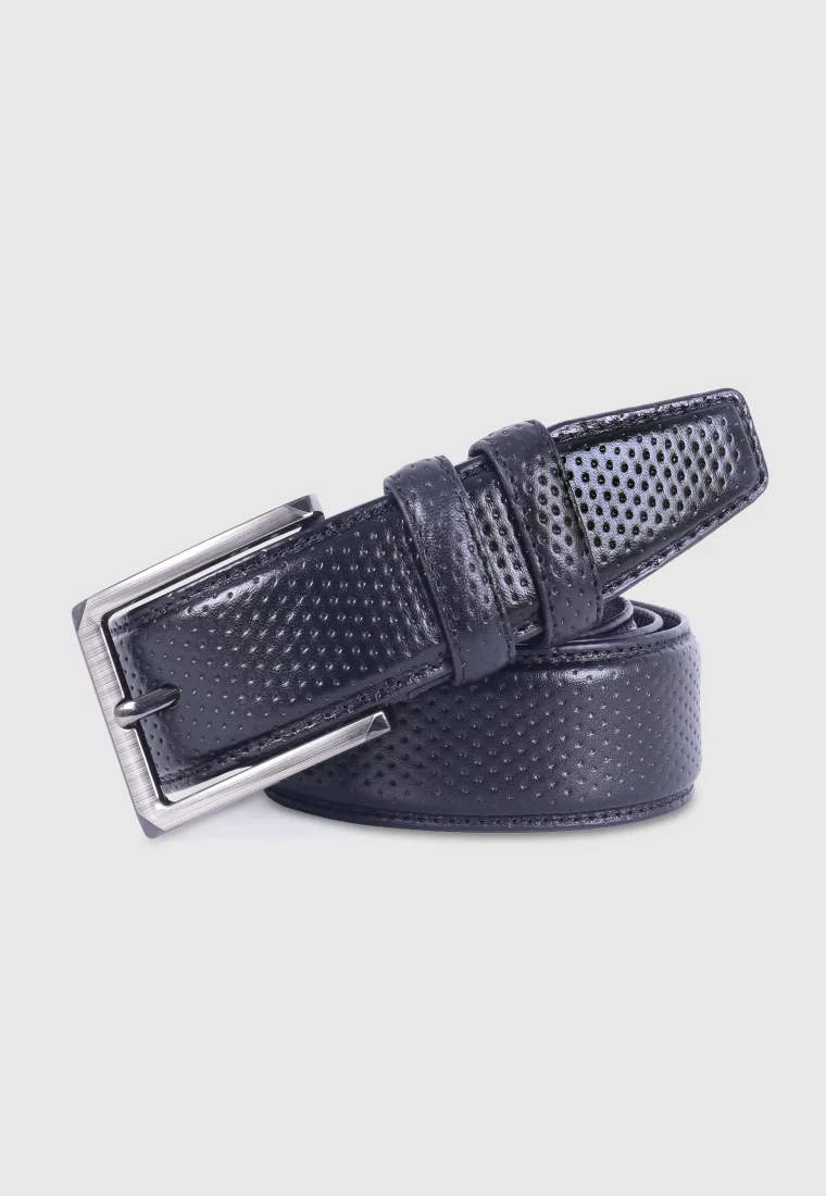 DEEN Black Premium Leather Belt