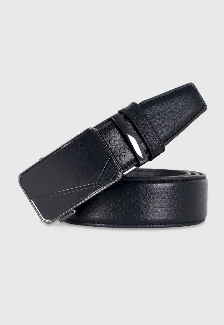 Black Leather Gear Belt