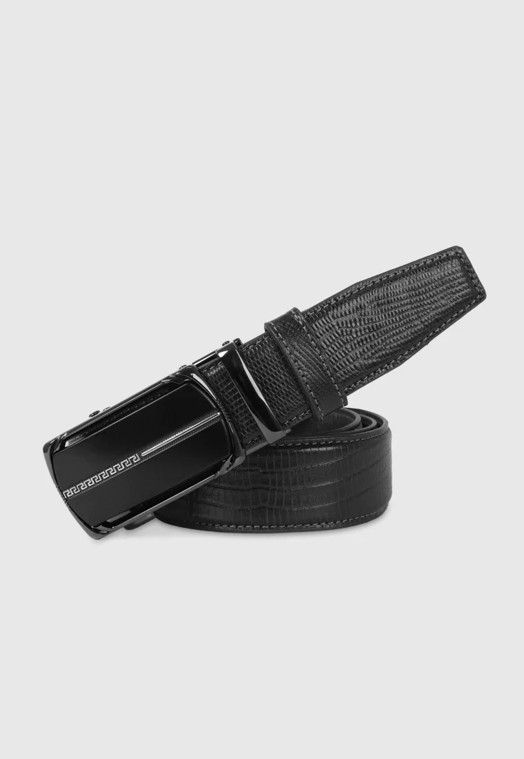 Black Leather Gear Belt