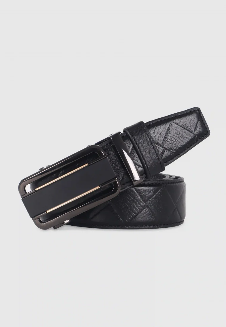 Black Leather Gear Belt