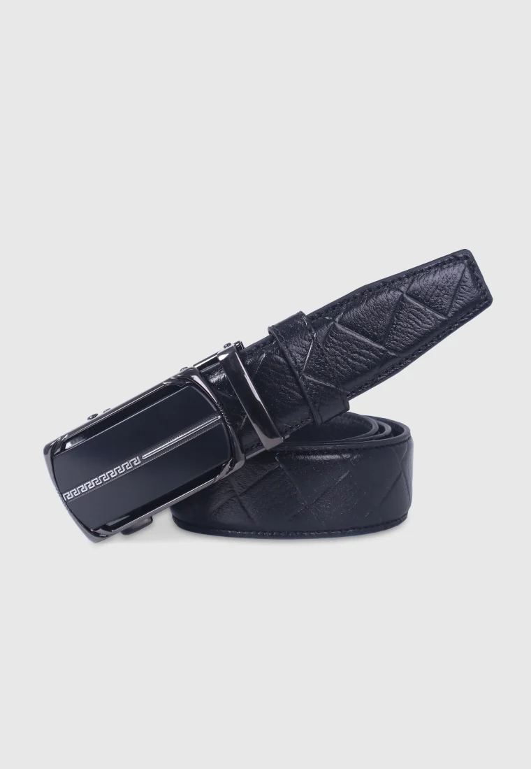 Black Leather Gear Belt