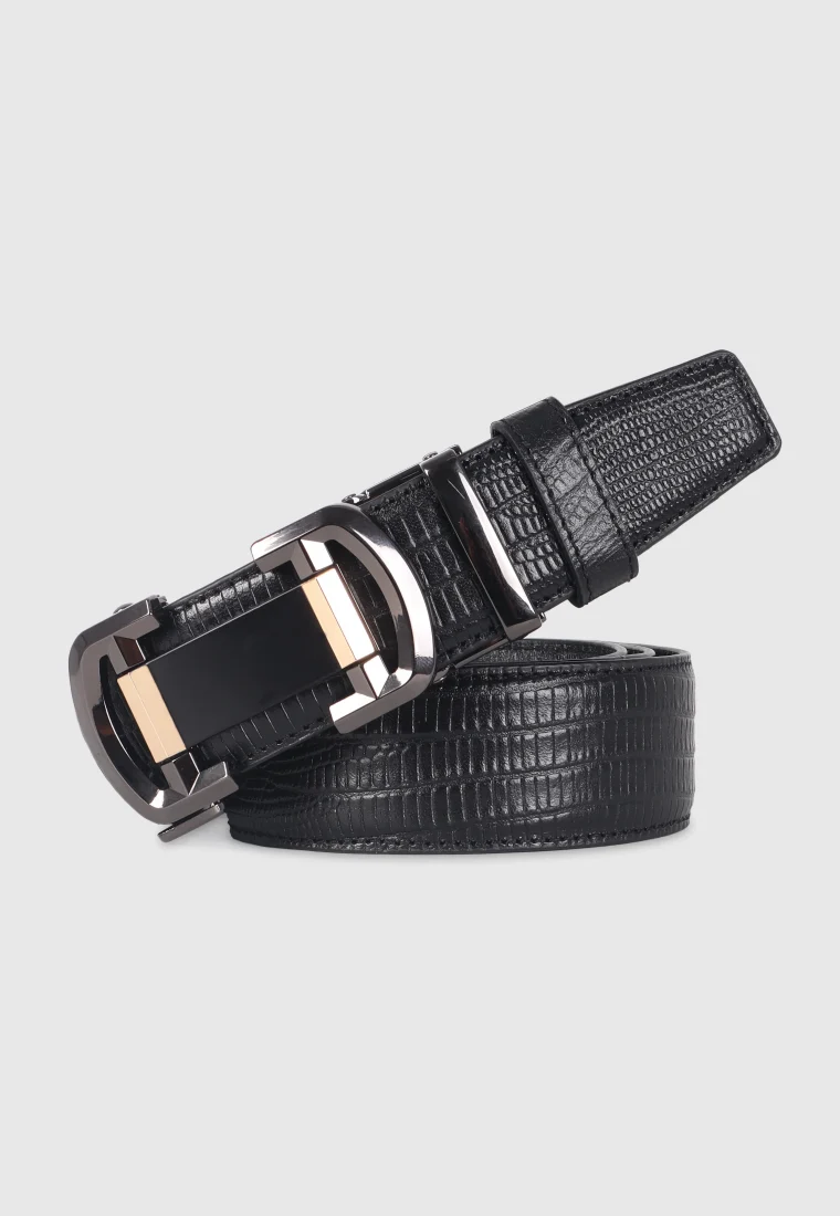 Black Leather Gear Belt