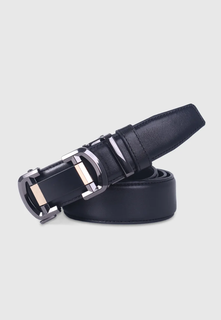 Black Leather Gear Belt
