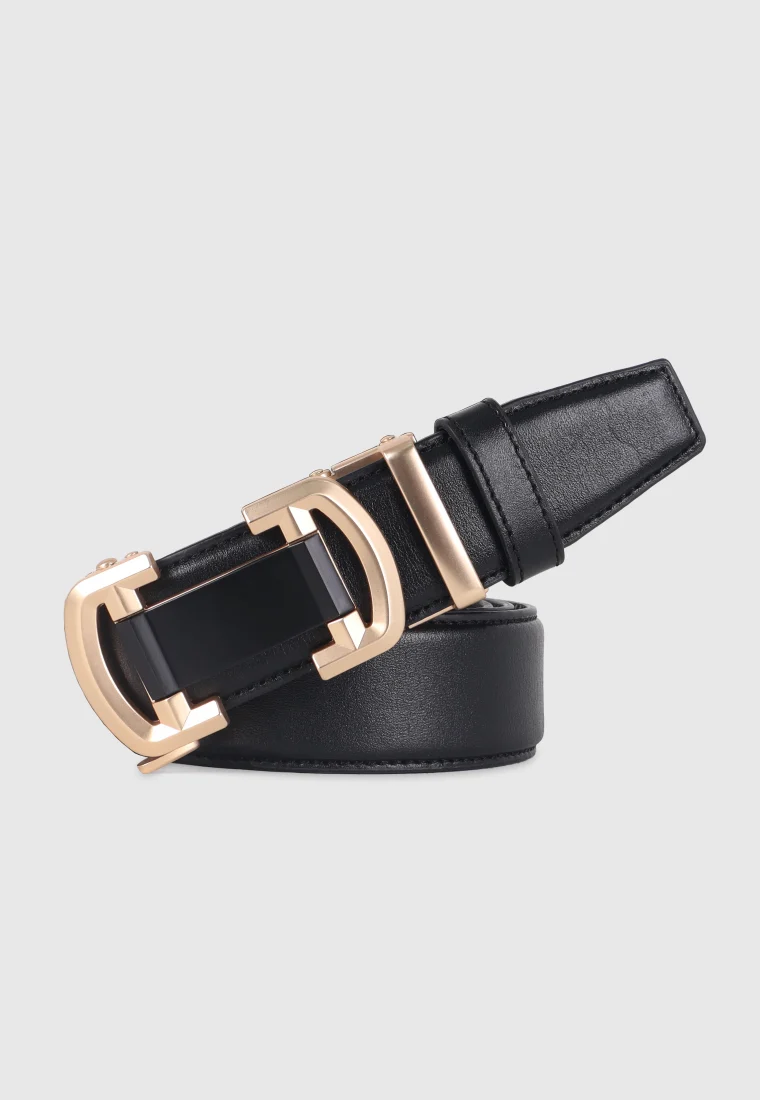 Black Leather Gear Belt