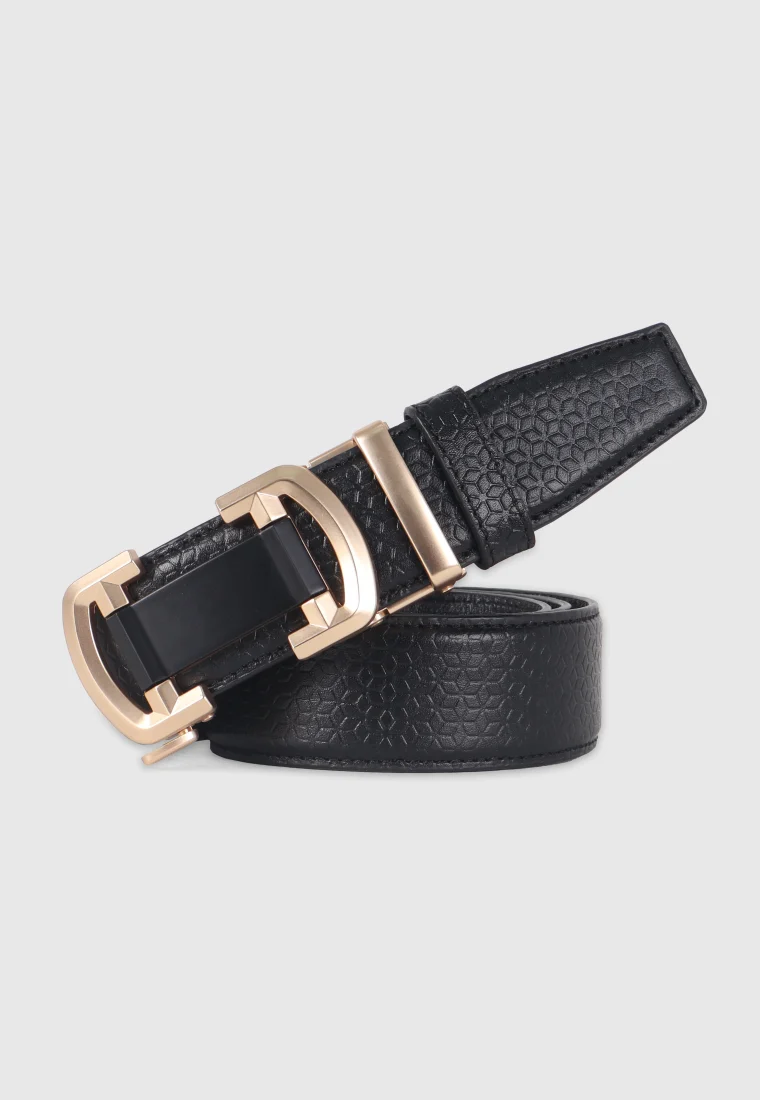 Black Leather Gear Belt