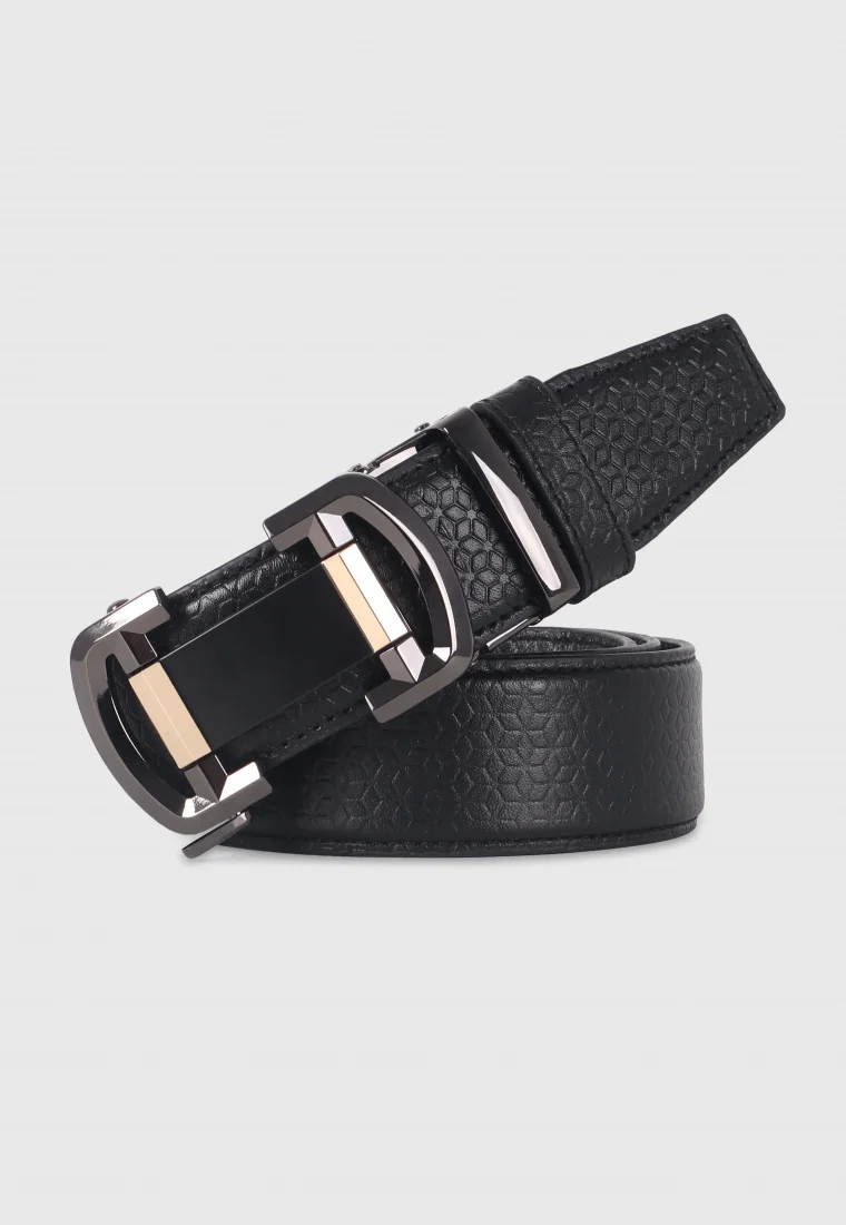 Black Leather Gear Belt