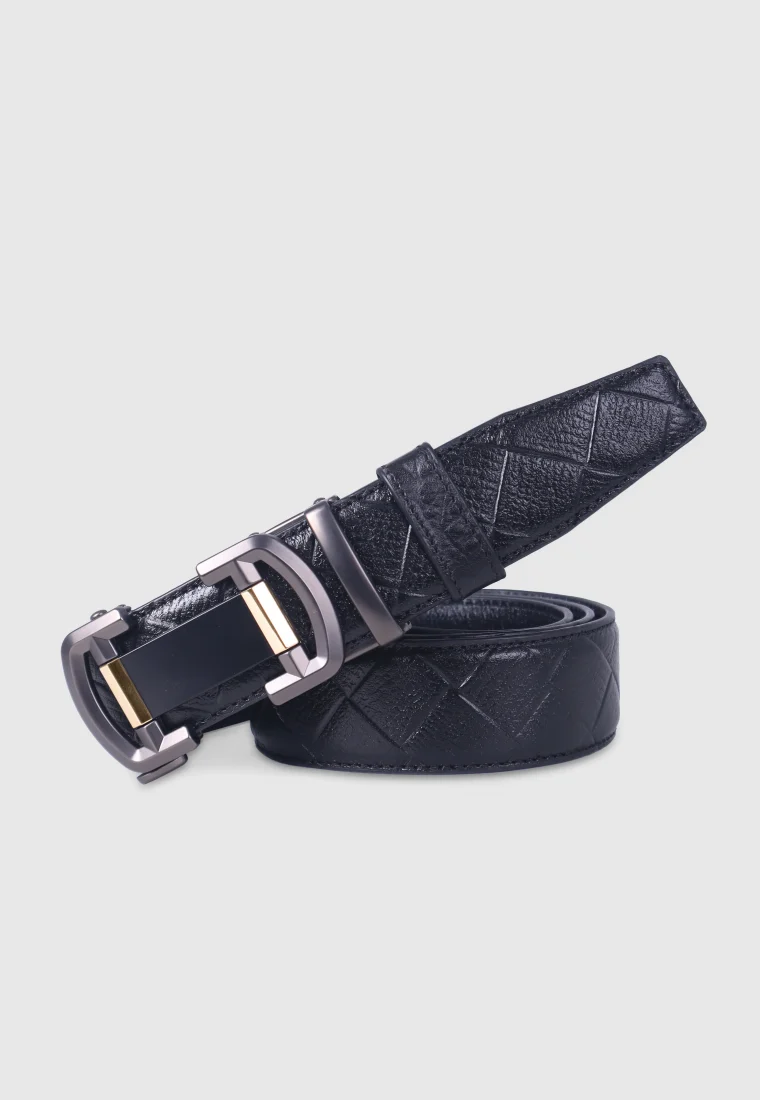 Black Leather Gear Belt
