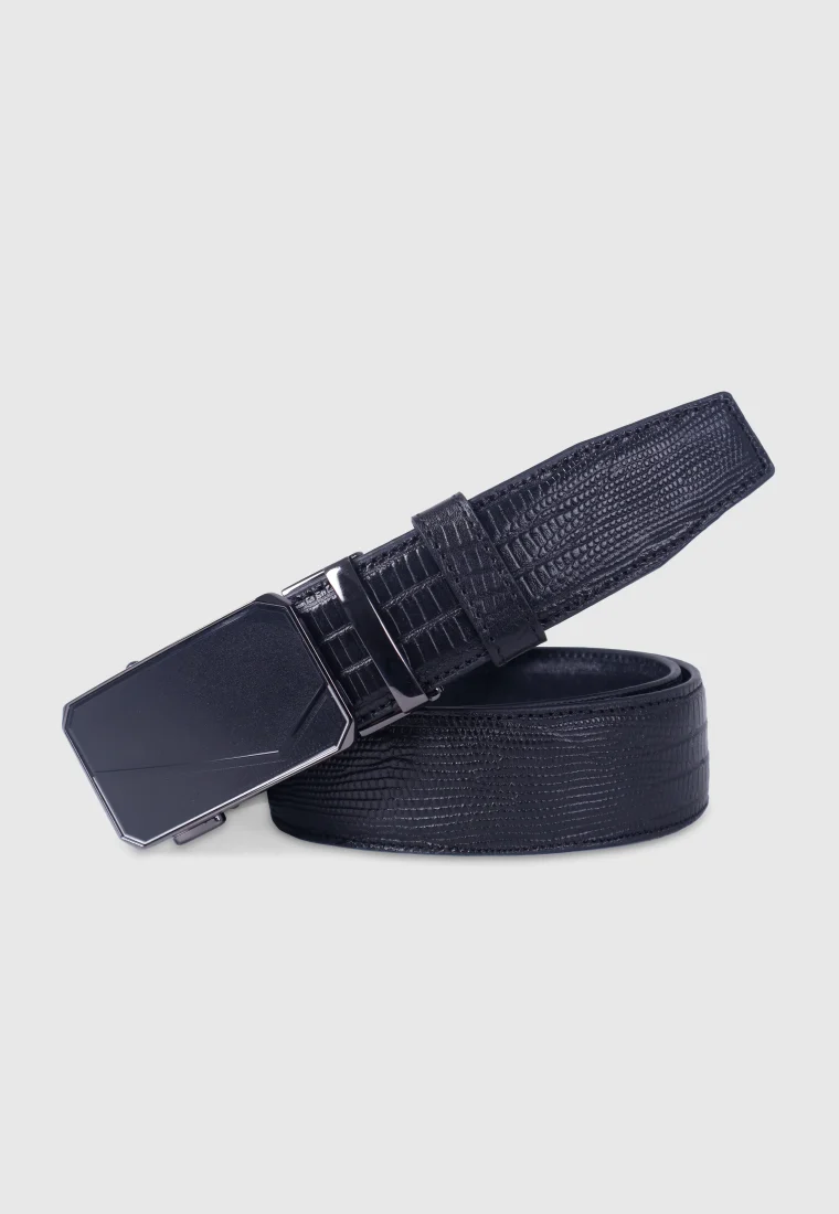 Black Leather Gear Belt