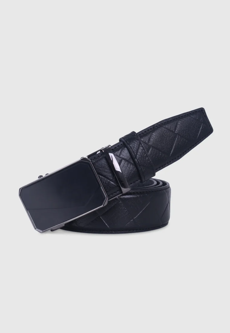 Black Leather Gear Belt